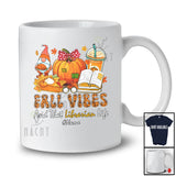 Personalized Custom Name Fall And That Librarian; Happy Thanksgiving Leopard Book Pumpkin T-Shirt