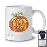 Personalized Custom Name Fall Maltese Pumpkin; Happy Thanksgiving Halloween Family T-Shirt