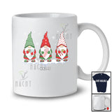 Personalized Custom Name Three Bartender Gnomes Crew; Lovely Christmas Gnomies Jobs T-Shirt