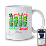 Personalized Custom Name Pickle Squad; Humorous Christmas Four Pickle Cucumber In Canning T-Shirt
