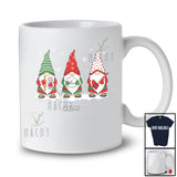 Personalized Custom Name Three Lunch Lady Chef Gnomes Crew; Lovely Christmas Gnomies Jobs T-Shirt