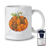 Personalized Custom Name Fall Pit Bull Pumpkin; Happy Thanksgiving Halloween Family T-Shirt