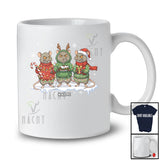 Personalized Custom Name Three Santa Reindeer Rat; Humorous Christmas Feral Wild Animal T-Shirt