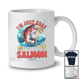Personalized Custom Name Here For The Salmon; Humorous Seafood Boil Party Fishing Food T-Shirt