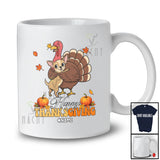 Personalized Custom Name Happy Thanksgiving; Lovely Chihuahua Hugs Turkey Fall; Friends T-Shirt