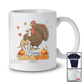 Personalized Custom Name Happy Thanksgiving; Lovely Whippet Hugs Turkey Fall; Friends T-Shirt