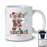 Personalized Custom Name Merry Huntmas; Joyful Christmas Plaid Leopard Santa Hunting Hunter T-Shirt