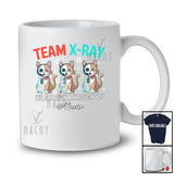 Personalized Custom Name Team X-Ray; Joyful Christmas Three Skeleton Cat Owner Lover T-Shirt