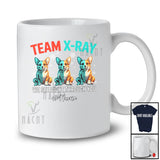 Personalized Custom Name Team X-Ray; Joyful Christmas Three Skeleton Corgi Owner Lover T-Shirt