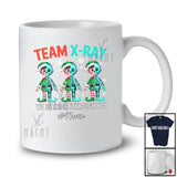 Personalized Custom Name Team X-Ray; Joyful Christmas Three Skeleton Elf Owner Lover T-Shirt
