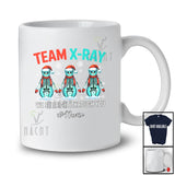 Personalized Custom Name Team X-Ray; Joyful Christmas Three Skeleton Snowman Owner Lover T-Shirt