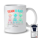Personalized Custom Name Team X-Ray; Joyful Christmas Three Skeleton T-Rex Owner Lover T-Shirt