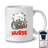 Personalized Custom Name Nurse; Joyful Christmas Reindeer Snowman; Proud Jobs Family T-Shirt