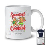 Personalized Custom Name I Teach Smartest Cookies; Lovely Christmas Gingerbread Boy Girl; Teacher T-Shirt