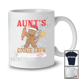 Personalized Custom Name Aunt's Cookie Crew; Amusing Christmas Gingerbread Baking Family T-Shirt