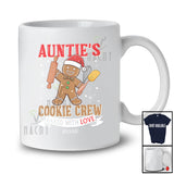 Personalized Custom Name Auntie's Cookie Crew; Amusing Christmas Gingerbread Baking Family T-Shirt