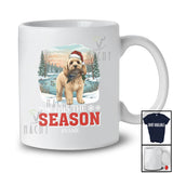 Personalized Custom Name This The Season; Joyful Christmas Santa Cockapoo Hunting Hunter T-Shirt