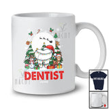Personalized Custom Name Dentist; Joyful Christmas Reindeer Snowman; Proud Jobs Family T-Shirt