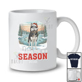 Personalized Custom Name This The Season; Joyful Christmas Santa Husky Hunting Hunter T-Shirt