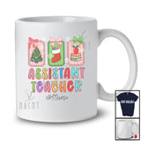 Personalized Custom Name Assistant Teacher Team; Lovely Christmas Sock Tree Collection; Family T-Shirt