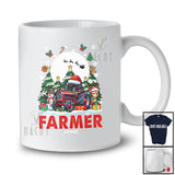 Personalized Custom Name Farmer; Joyful Christmas Farmer Reindeer Snowman; Proud Jobs T-Shirt