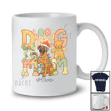 Personalized Custom Name Dog Mom; Lovely Christmas Santa Great Dane Owner Bow Gingerbread T-Shirt