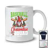 Personalized Custom Name Baseball Christmas Squad; Awesome X-mas Tree Gnome Sport Player T-Shirt