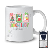 Personalized Custom Name Lunch Lady Team; Lovely Christmas Sock Tree Collection; Family Group T-Shirt