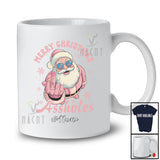 Personalized Custom Name Merry Christmas Assholes; Sarcastic X-mas Pink Santa Lover; Family T-Shirt