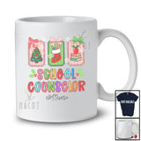 Personalized Custom Name School Counselor Team; Lovely Christmas Sock Tree Collection; Family T-Shirt