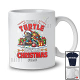 Personalized Custom Name Have A Turtle Awesome Christmas; Humorous Santa Turtle Sea Animal T-Shirt