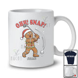 Personalized Custom Name Ohh Snap; Amusing Christmas Gingerbread Playing Golf Player T-Shirt