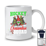 Personalized Custom Name Hockey Christmas Squad; Awesome X-mas Tree Gnome Sport Player T-Shirt