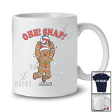 Personalized Custom Name Ohh Snap; Amusing Christmas Gingerbread Playing Volleyball Player T-Shirt