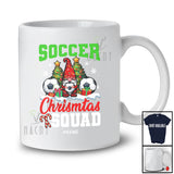 Personalized Custom Name Soccer Christmas Squad; Awesome X-mas Tree Gnome Sport Player T-Shirt