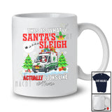 Personalized Custom Name What Santa's Sleigh Look Like; Joyful Christmas Ambulance Driver T-Shirt