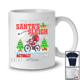 Personalized Custom Name What Santa's Sleigh Look Like; Joyful Christmas Bicycle Riding Biker T-Shirt