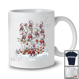 Personalized Custom Name Bichon Frise Santa On Christmas Tree Snow; Lovely Winter Family T-Shirt