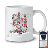 Personalized Custom Name Boston Terrier Santa On Christmas Tree Snow; Lovely Winter Family T-Shirt