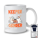 Personalized Custom Name Keeper Of The Gender; Lovely Halloween Couple Boo Ghost; Pregnancy T-Shirt