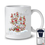 Personalized Custom Name Golden Retriever Santa On Christmas Tree Snow; Lovely Winter Family T-Shirt