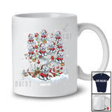 Personalized Custom Name Maltese Santa On Christmas Tree Snow; Lovely Winter Family T-Shirt