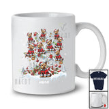 Personalized Custom Name Norwich Terrier Santa On Christmas Tree Snow; Lovely Winter Family T-Shirt