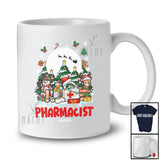 Personalized Custom Name Pharmacist; Joyful Christmas Reindeer Snowman; Proud Jobs Family T-Shirt