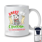 Personalized Custom Name Sorry My Opossum Ate Santa's Naughty List; Joyful Christmas Family T-Shirt
