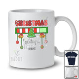 Personalized Custom Name Christmas Loading; Humorous X-mas Coming Family Waiting Groovy T-Shirt