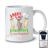 Personalized Custom Name Sorry My Reindeer Ate Santa's Naughty List; Lovely Christmas Lights Family T-Shirt