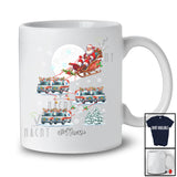 Personalized Custom Name Santa Sleigh Ambulance Reindeer; Joyful Christmas Moon Driver T-Shirt