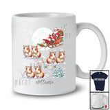 Personalized Custom Name Santa Sleigh Guinea Pig Reindeer; Lovely Christmas Moon Animal T-Shirt