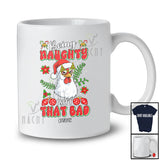 Personalized Custom Name Being Naughty Isn't That Bad; Joyful Christmas Santa Chicken Face T-Shirt